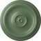 Ekena Millwork Traditional Ceiling Medallion (Fits Canopies up to 2 3/4"), Hand-Painted Athenian Green, 12"OD x 1"P CM12TRAGF - alternate 1